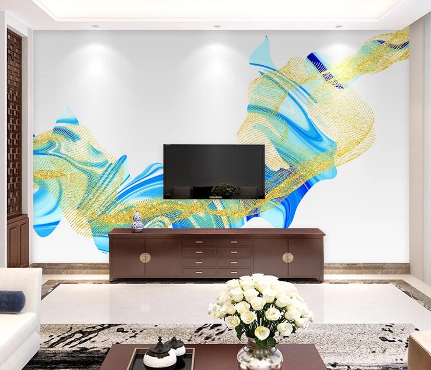 3D Color Wave WG45 Wall Murals Wallpaper AJ Wallpaper 2