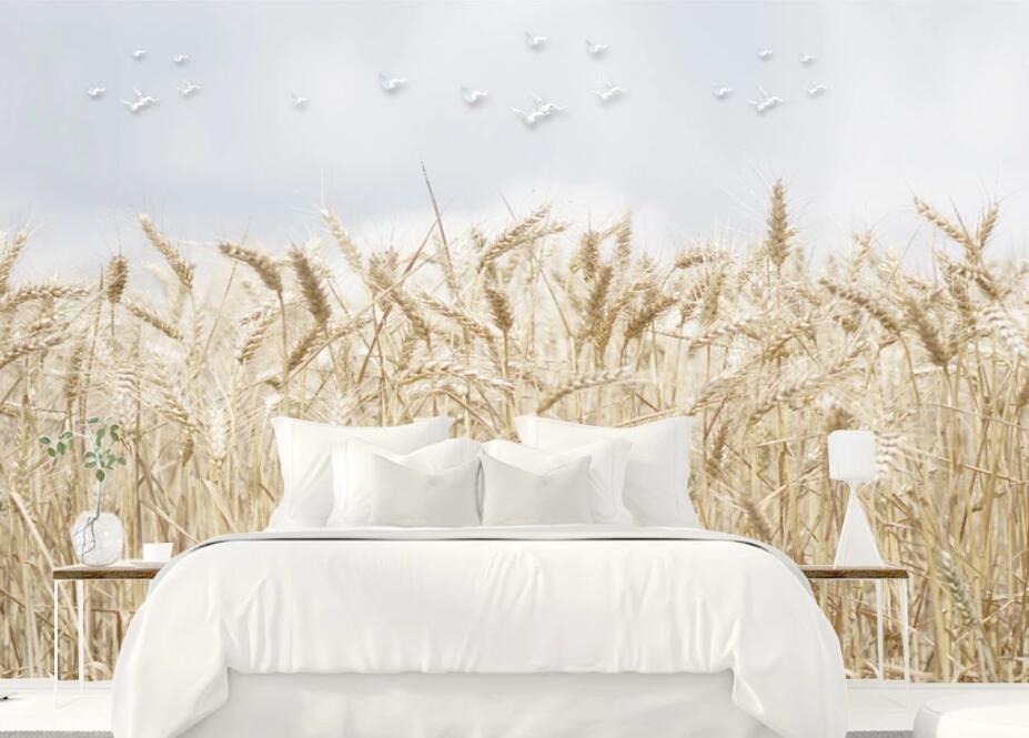 3D Wheat Ears WC45 Wall Murals Wallpaper AJ Wallpaper 2