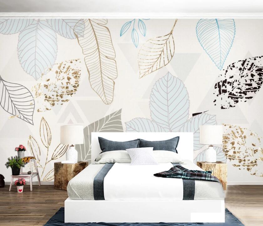 3D Colored Leaves WC29 Wall Murals Wallpaper AJ Wallpaper 2