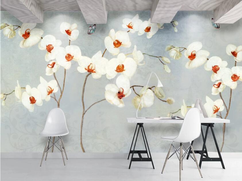 3D Colored Flowers WC82 Wall Murals Wallpaper AJ Wallpaper 2