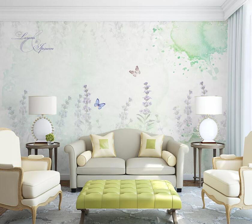 3D Colored Flowers WC83 Wall Murals Wallpaper AJ Wallpaper 2