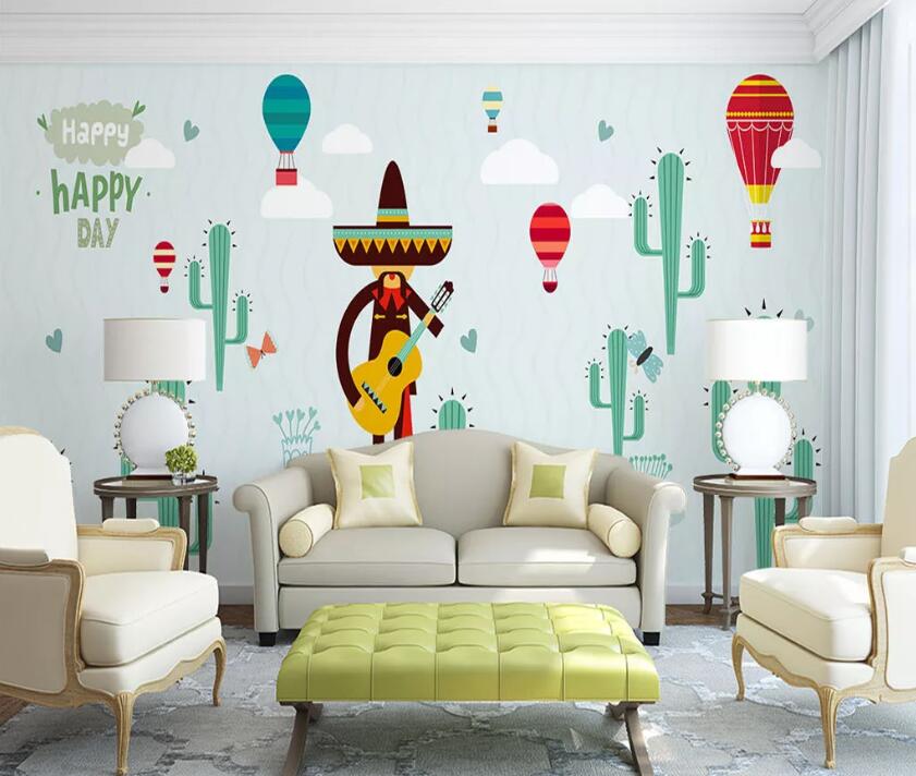 3D Green Plant WC55 Wall Murals Wallpaper AJ Wallpaper 2