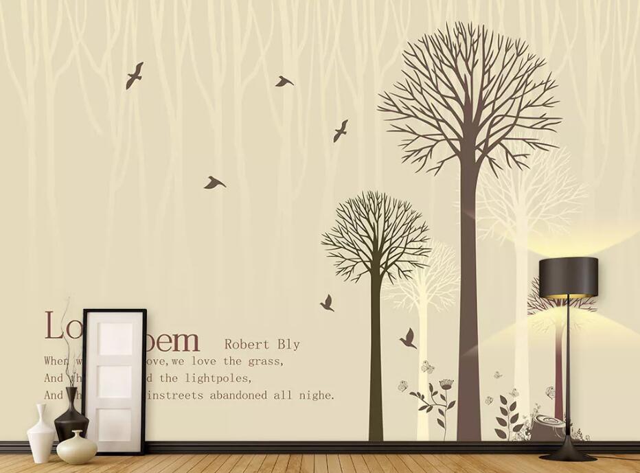 3D Woods Bird WC54 Wall Murals Wallpaper AJ Wallpaper 2
