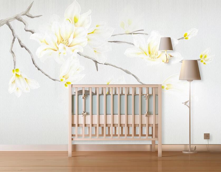 3D Magnolia WC41 Wall Murals Wallpaper AJ Wallpaper 2