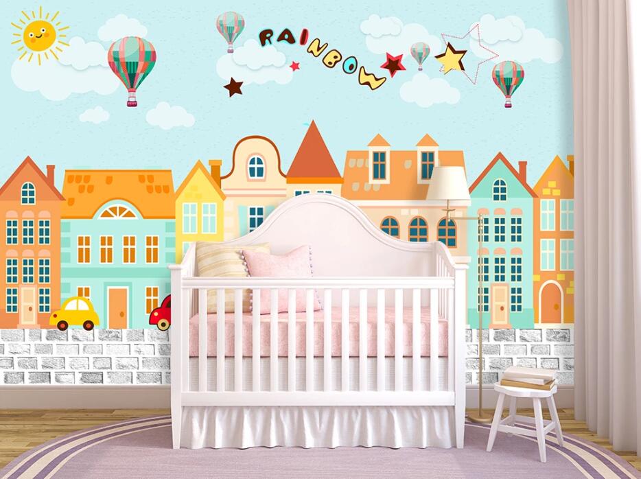 3D Color City WC12 Wall Murals Wallpaper AJ Wallpaper 2