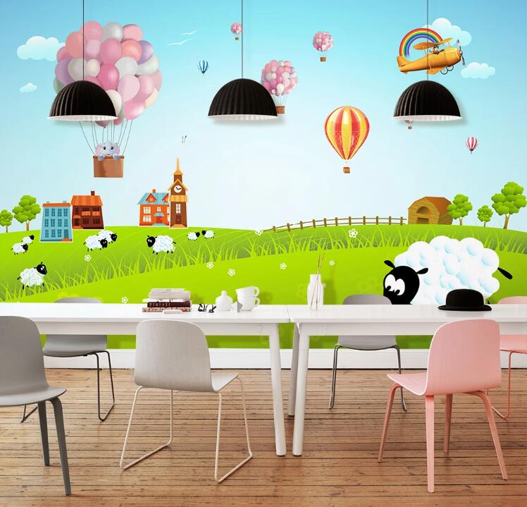 3D Colorful Balloons WC96 Wall Murals Wallpaper AJ Wallpaper 2