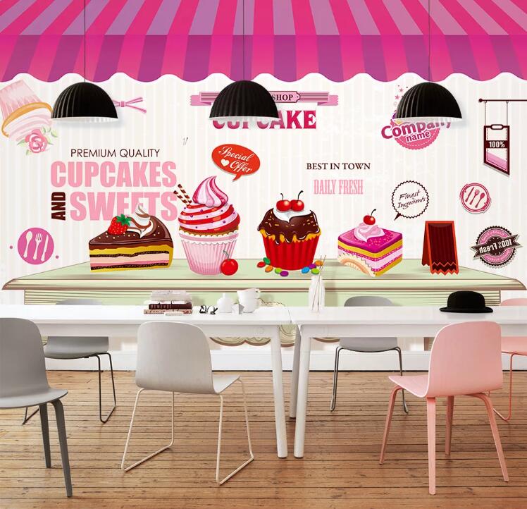 3D Delicious Cake WC88 Food Wall Murals Wallpaper AJ Wallpaper 2