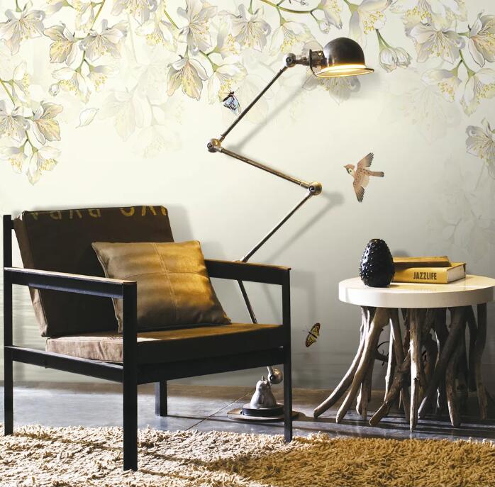 3D Flower Butterfly WC84 Wall Murals Wallpaper AJ Wallpaper 2