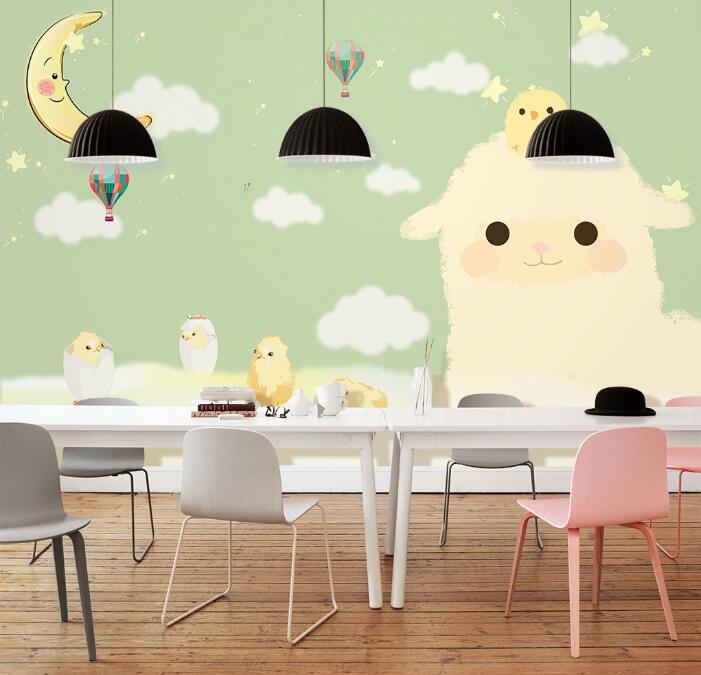 3D Cloud Balloon WC83 Wall Murals Wallpaper AJ Wallpaper 2