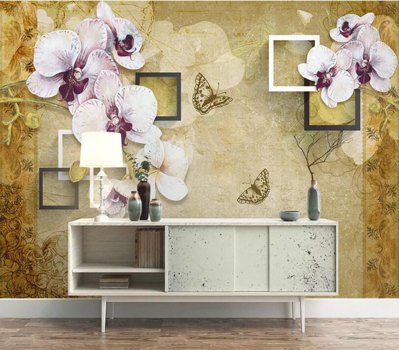 3D Square Geometry WC58 Wall Murals Wallpaper AJ Wallpaper 2