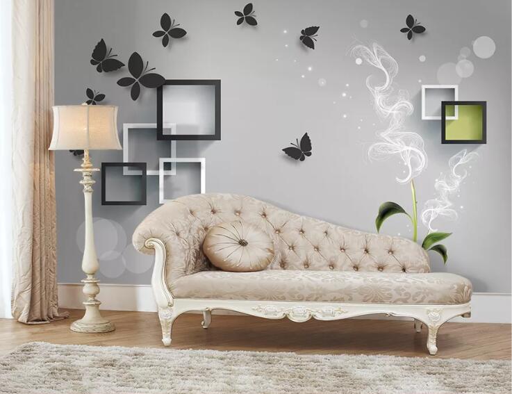3D Square Geometry WC57 Wall Murals Wallpaper AJ Wallpaper 2