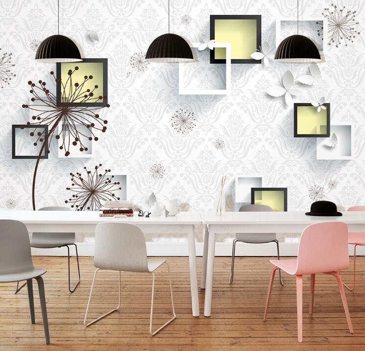 3D Square Geometry WC56 Wall Murals Wallpaper AJ Wallpaper 2