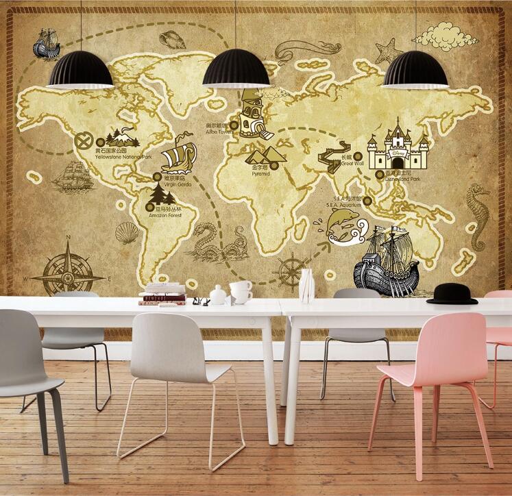 3D Map House WC1433 Wall Murals