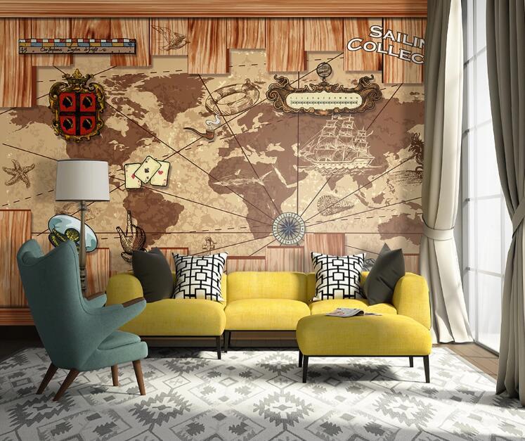 3D Aerospace Map WC47 Wall Murals Wallpaper AJ Wallpaper 2