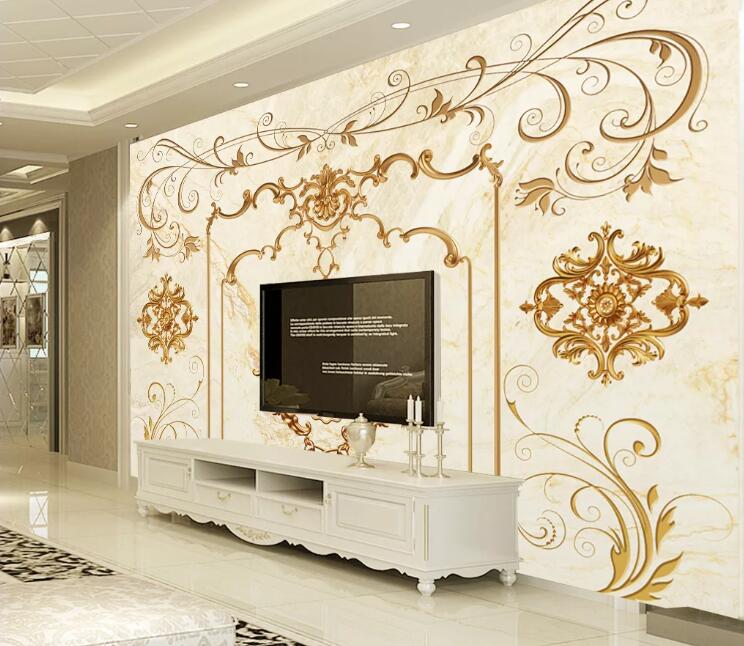 3D Leaf Flower WC1361 Wall Murals