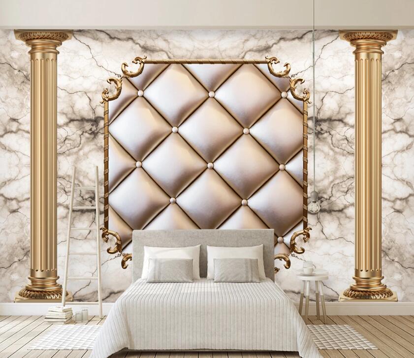 3D Golden Stripes WC49 Wall Murals Wallpaper AJ Wallpaper 2