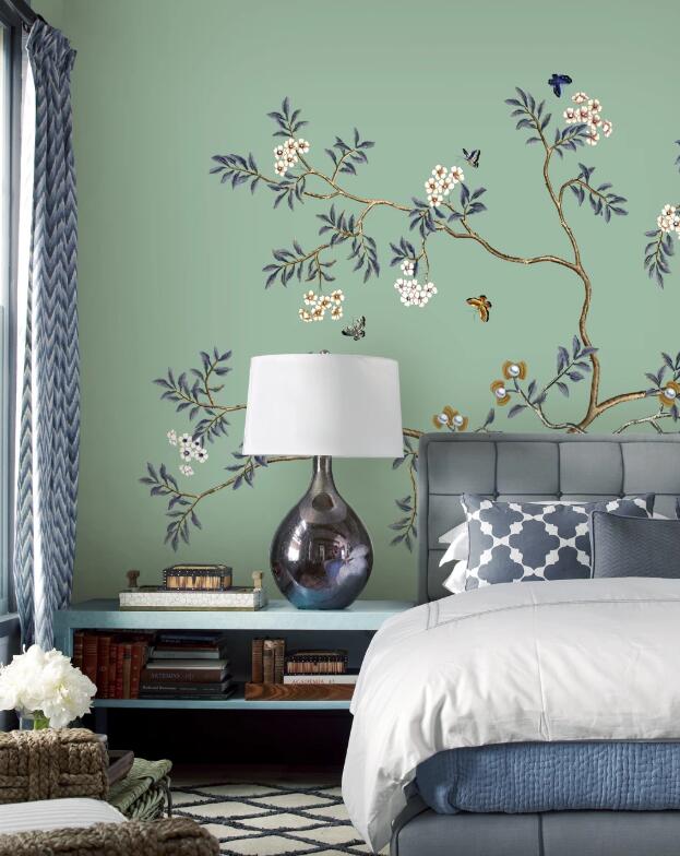 3D Flower Bird WC41 Wall Murals Wallpaper AJ Wallpaper 2