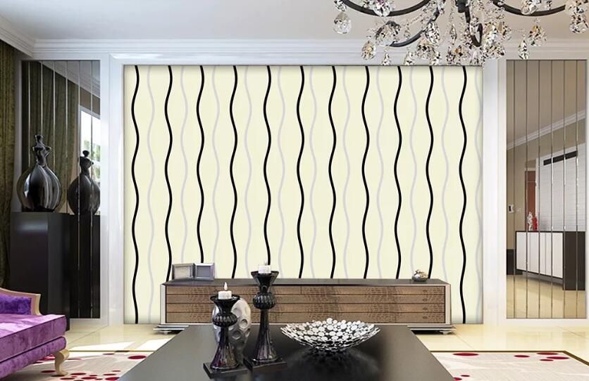 3D Wavy Line WC1321 Wall Murals
