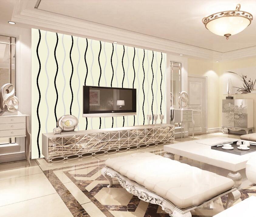 3D Black Strips WC36 Wall Murals Wallpaper AJ Wallpaper 2