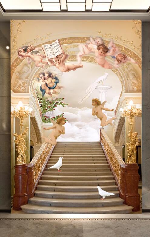 3D Cute Child WC21 Wall Murals Wallpaper AJ Wallpaper