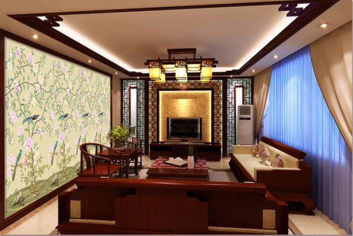 3D Little Flower Bird WC20 Wall Murals Wallpaper AJ Wallpaper 2