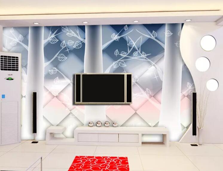 3D Transparent Leaves WC07 Wall Murals Wallpaper AJ Wallpaper 2