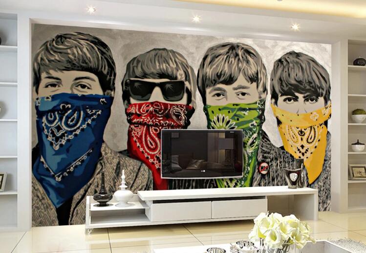 3D Color Scarf WC137 Wall Murals