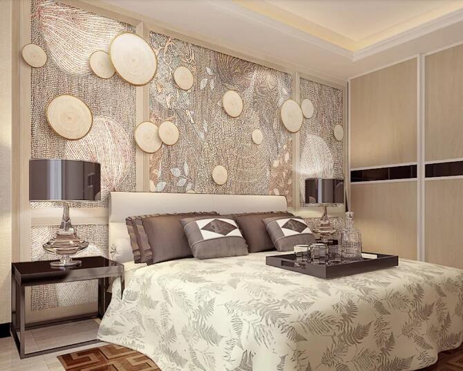 3D Embroidery Leaves WC519 Wall Murals