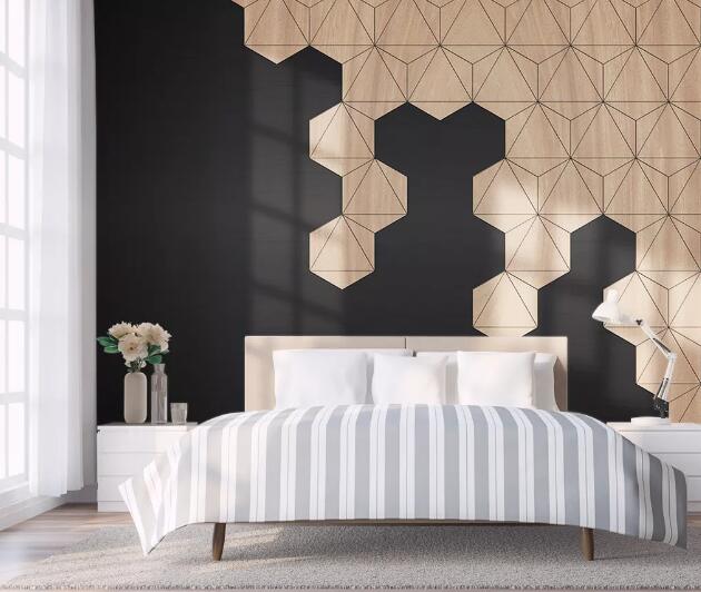 3D Hexagon Graphics WC1135 Wall Murals