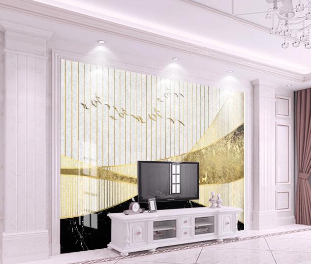 3D Golden Goose WC1124 Wall Murals