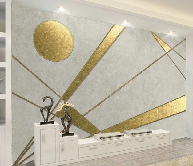 3D Golden Circle WC1092 Wall Murals