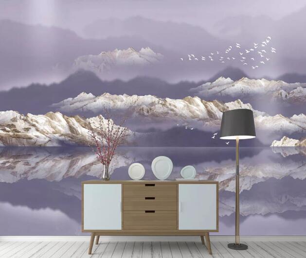 3D White Mountains WC2081 Wall Murals