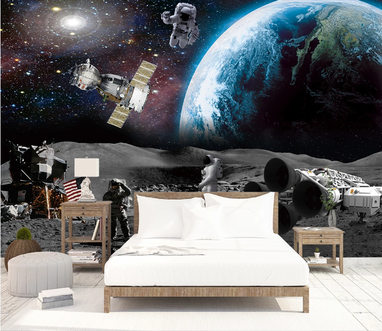 3D Earth Astronaut WC1699 Wall Murals