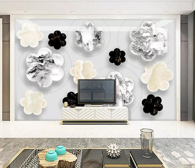 3D Flower Shape WC2162 Wall Murals