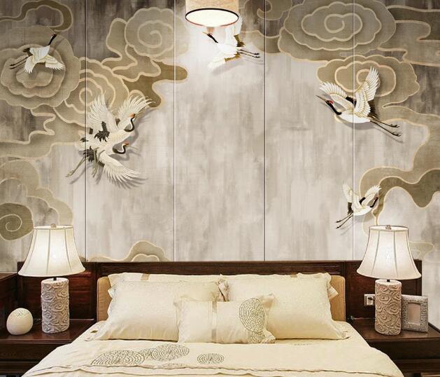 3D Crane Wings WC2149 Wall Murals