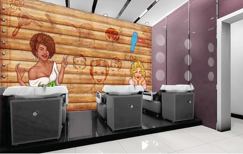 3D Black Girl 1568 Wall Murals