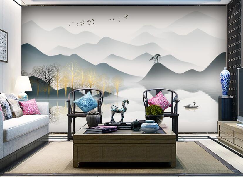 3D Rolling Hills 1216 Wall Murals