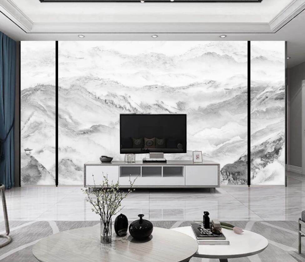 3D The Vast Expanse Of Pale Ink 1698 Wall Murals