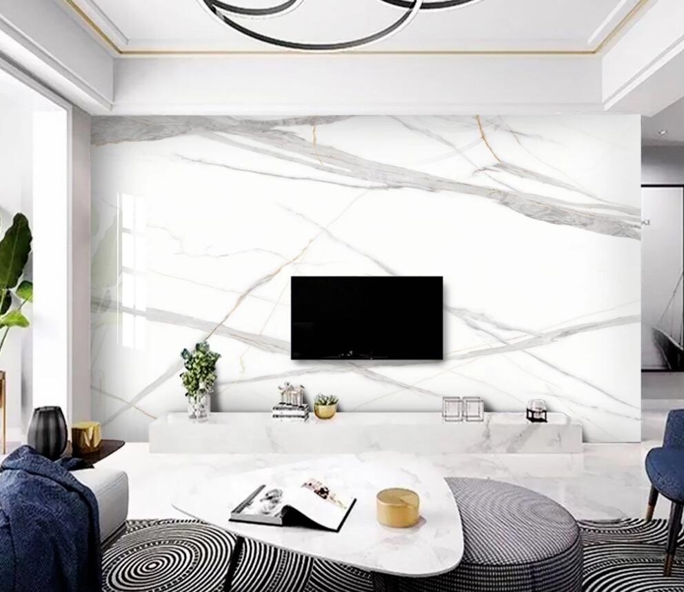 3D Matte Gray Lines Staggered 1421 Wall Murals