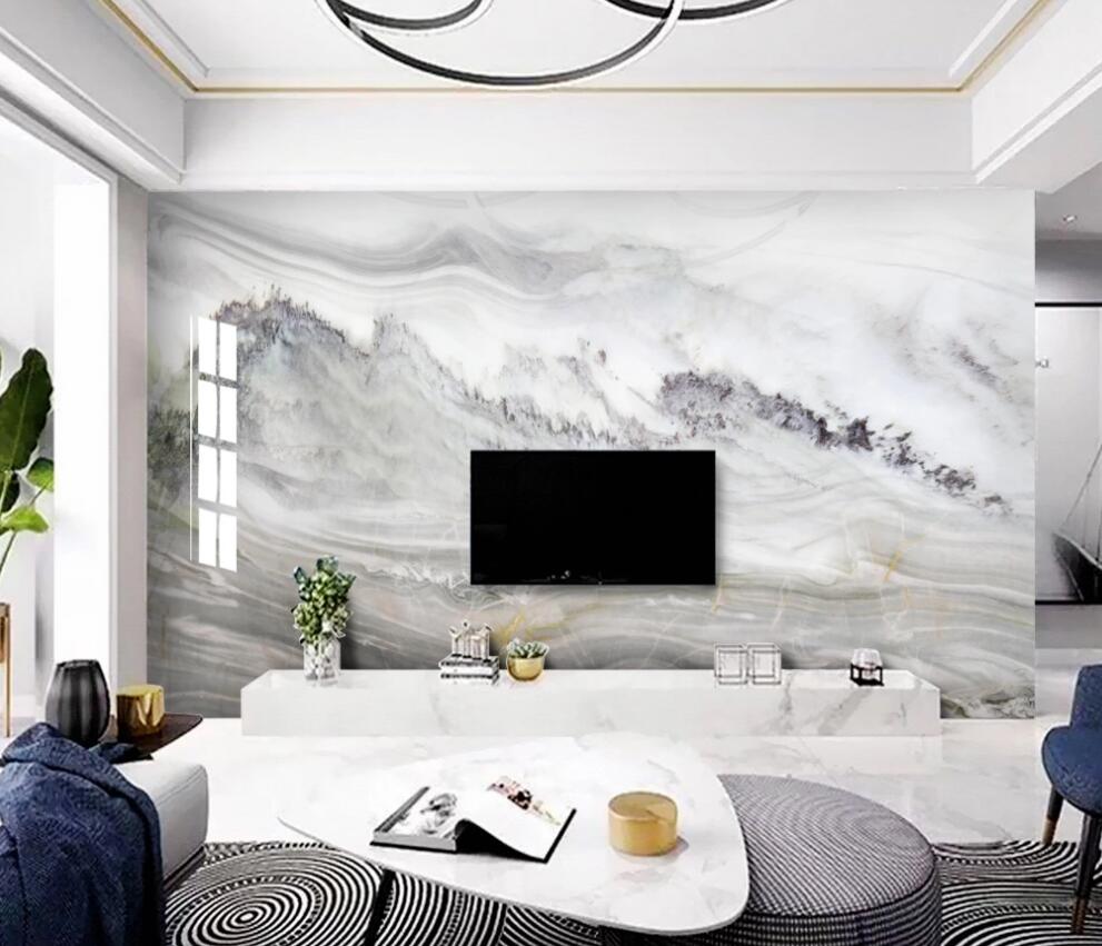 3D Color-framed Hillside 1415 Wall Murals