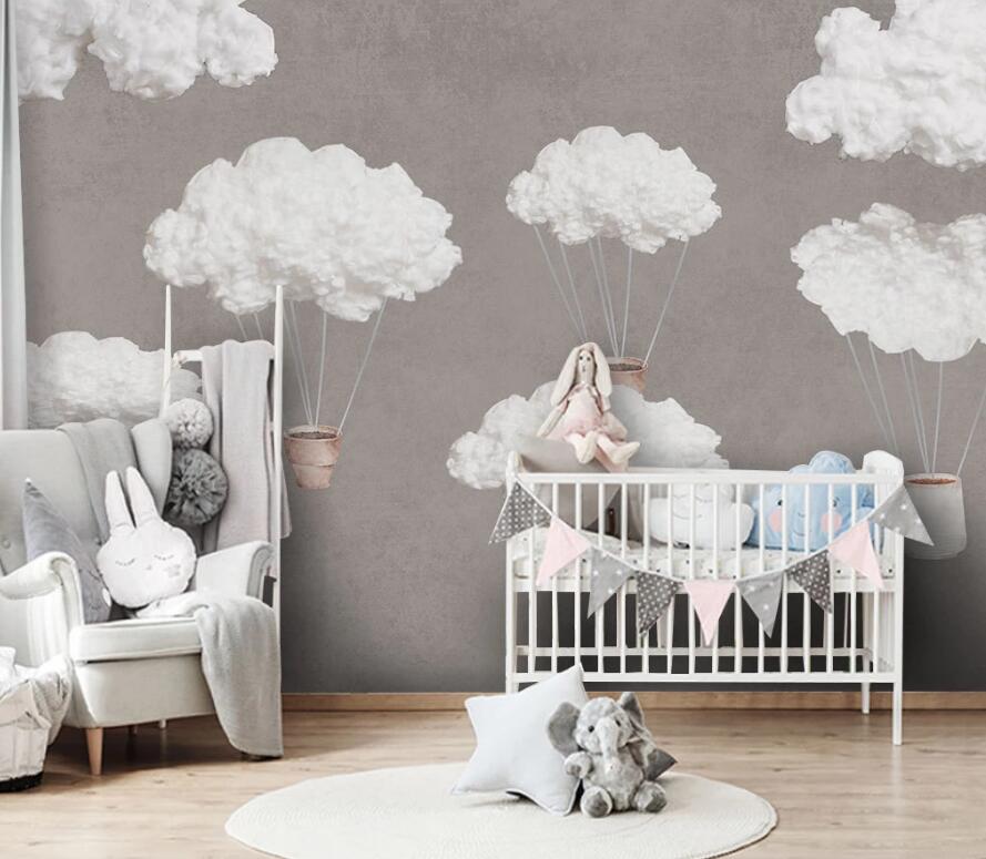 3D Peaceful And Lovely White Clouds 1620 Wall Murals