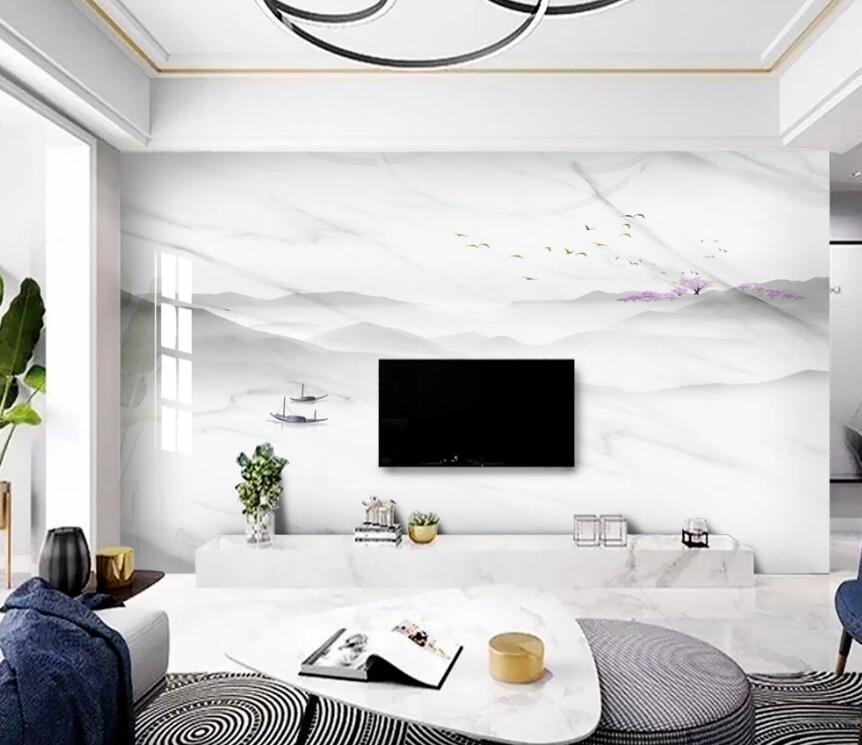 3D Hazy Ship 1405 Wall Murals