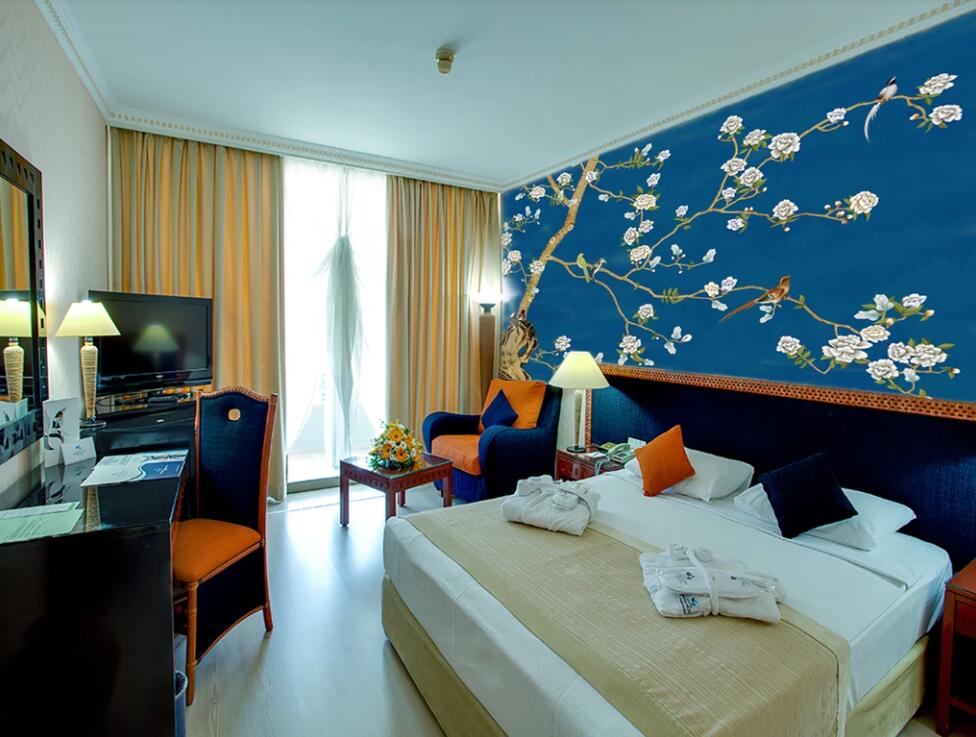 3D Night White Flowers 1140 Wall Murals