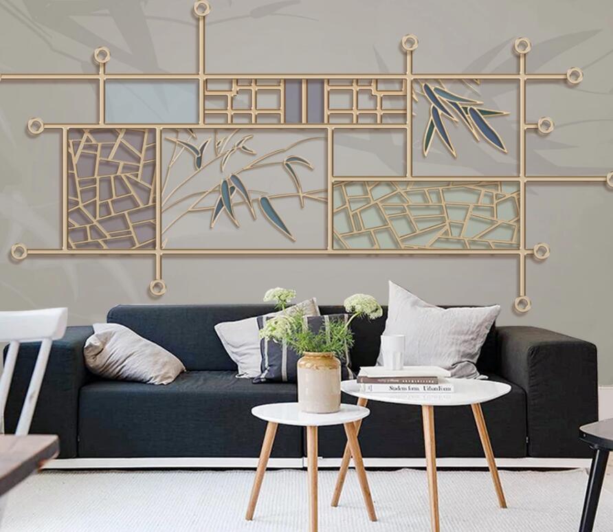 3D Golden Classic 1545 Wall Murals