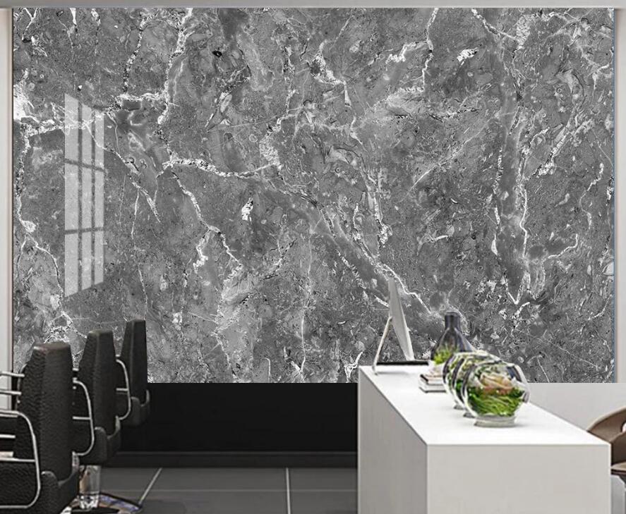 3D Mysterious Texture In Deep Gray 1504 Wall Murals