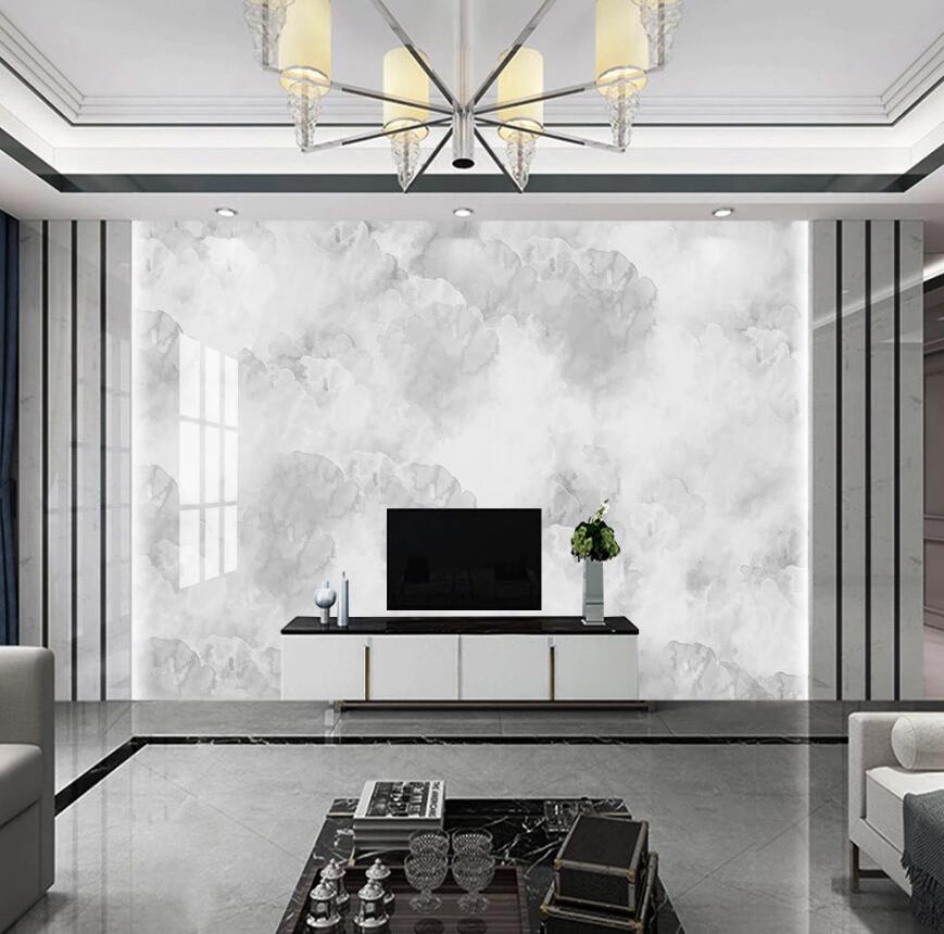 3D Gray Circular Distribution 1488 Wall Murals