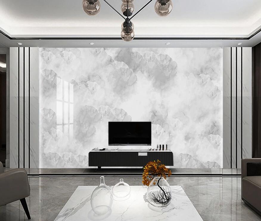 3D Gray Circular Distribution 1488 Wall Murals