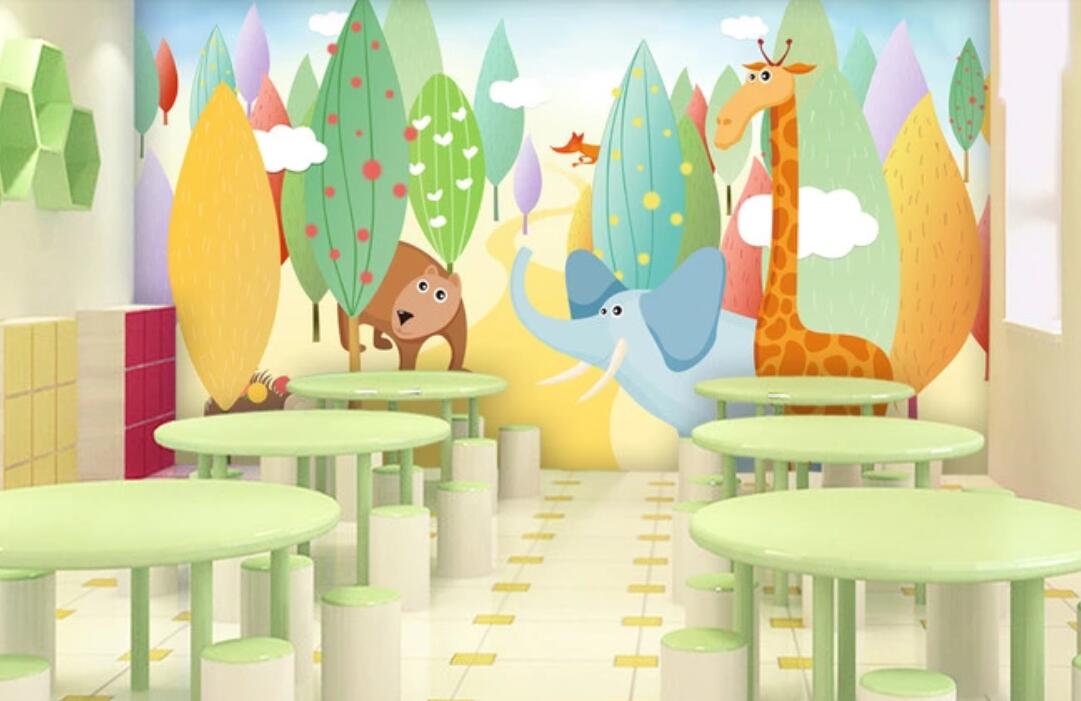 3D Fairy Tale Animal World 1102 Wall Murals