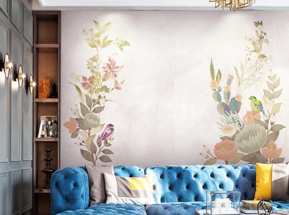 3D Elegant Flower Vine 1213 Wall Murals