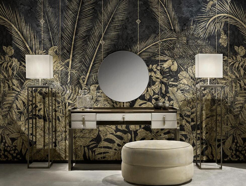3D Golden Setaria 1217 Wall Murals